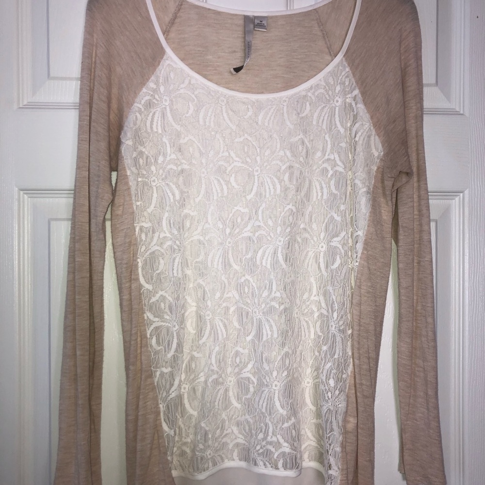 LC long sleeve lace shirt